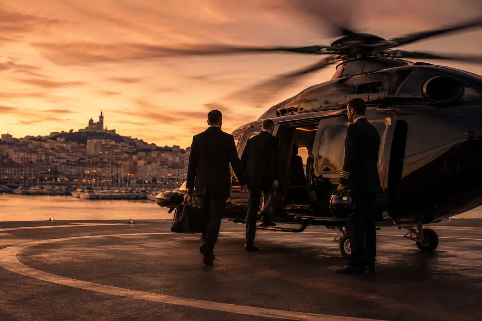 Helicóptero & jet privado