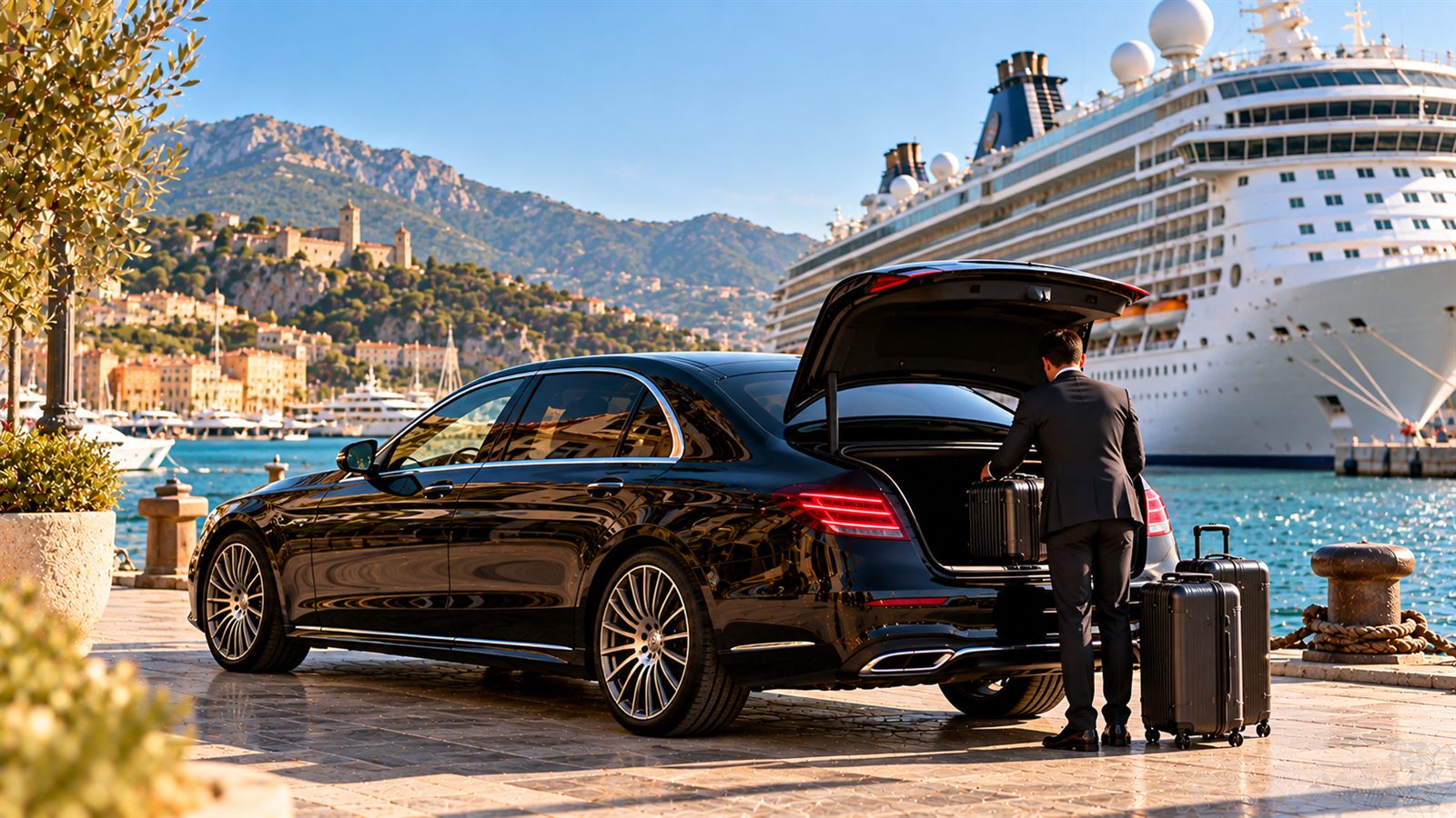 Chauffeur privé RM Luxury Transport : Ports de croisière en Méditerranée